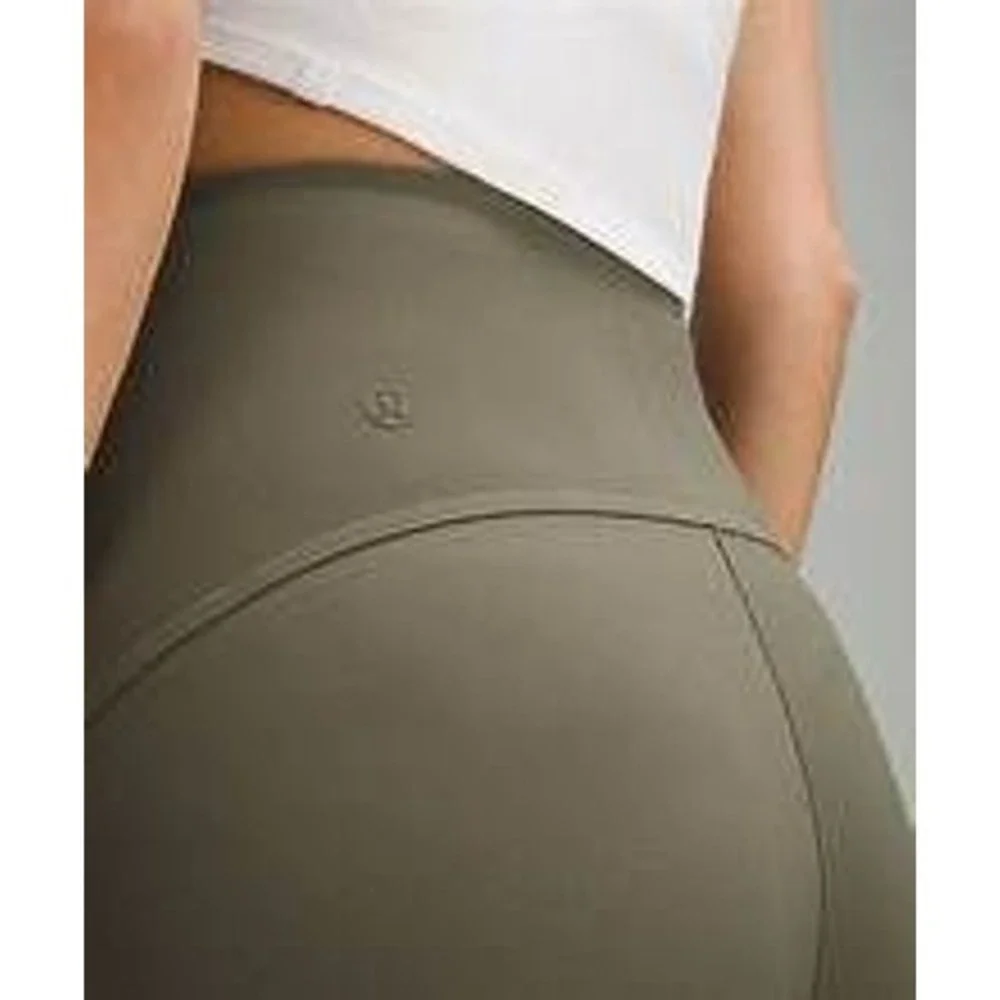 705-Lululemon-Smooth Fit Pull-On High-Rise Pant Regular-Army Green